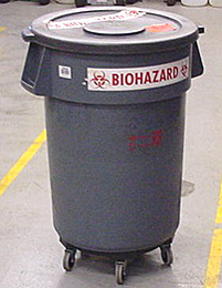 biohazardous bins