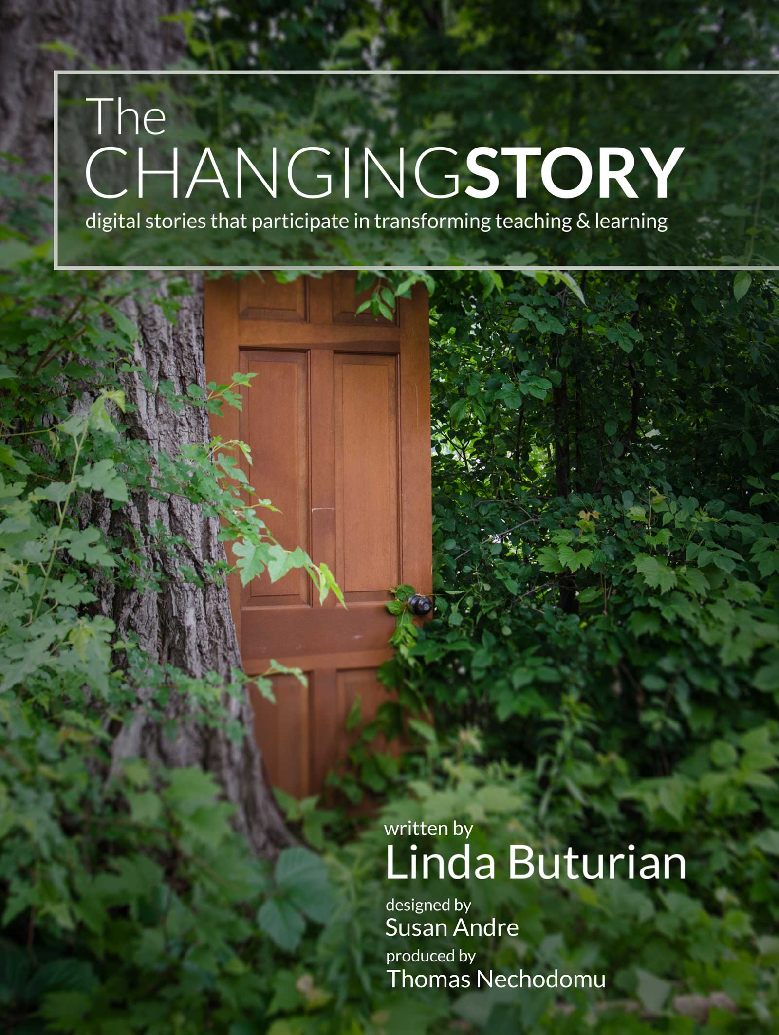 The Changing Story: digital stories that participate in transforming teaching and learning, written by Linda Buturian, designed by Susan Andre, and produced by Thomas Nechodomu