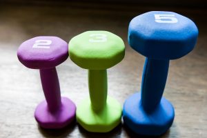 2, 3, and 5 pound handweights