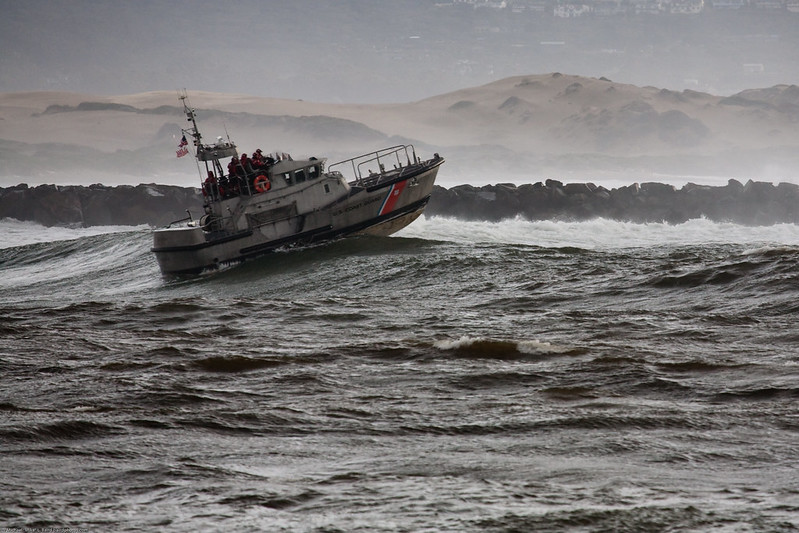 A boat travels across some rough water. If you get motion sickness, it will definitely happen here.