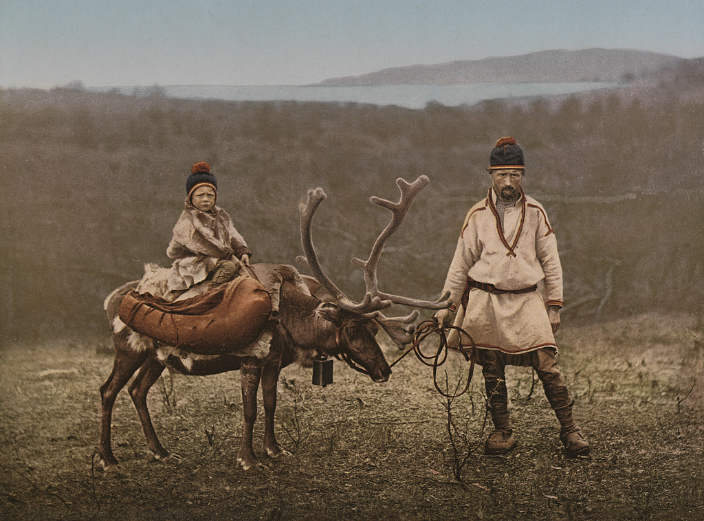 Sami (or Laplander) people in northern Scandinavia