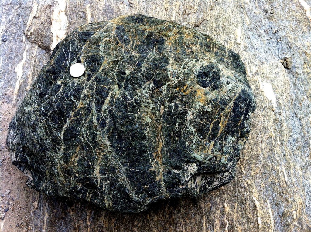 Sample of serpentinite